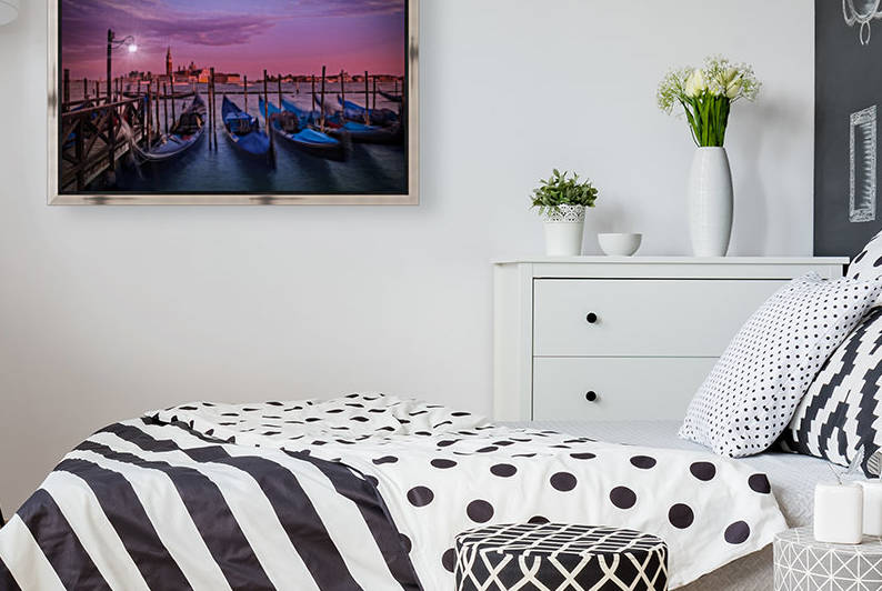 VENICE Gondolas at Sunset by Melanie Viola