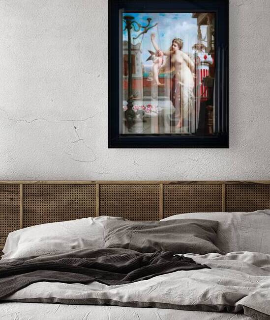 Venus Weighs Cupid Against A Butterfly by Henri-Pierre Picou Old Masters Classical Art Reproduction by xzendor7