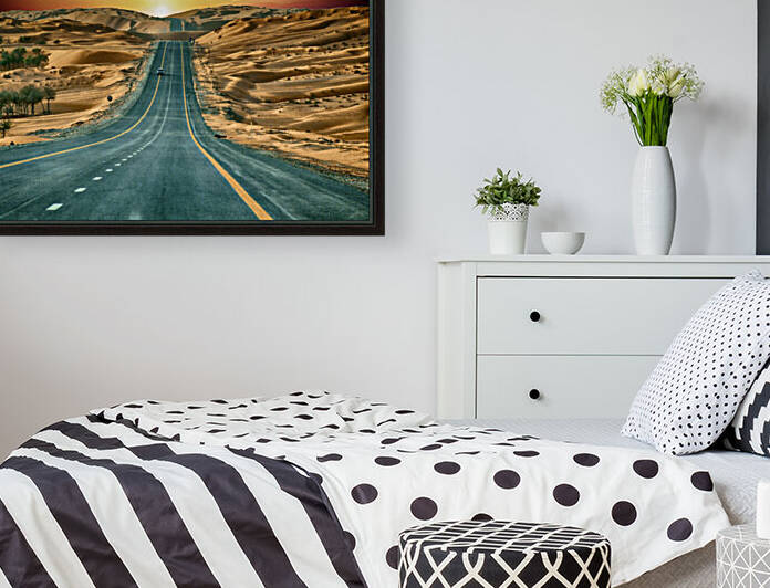 On a lone desert highway   by M Damien Suriel