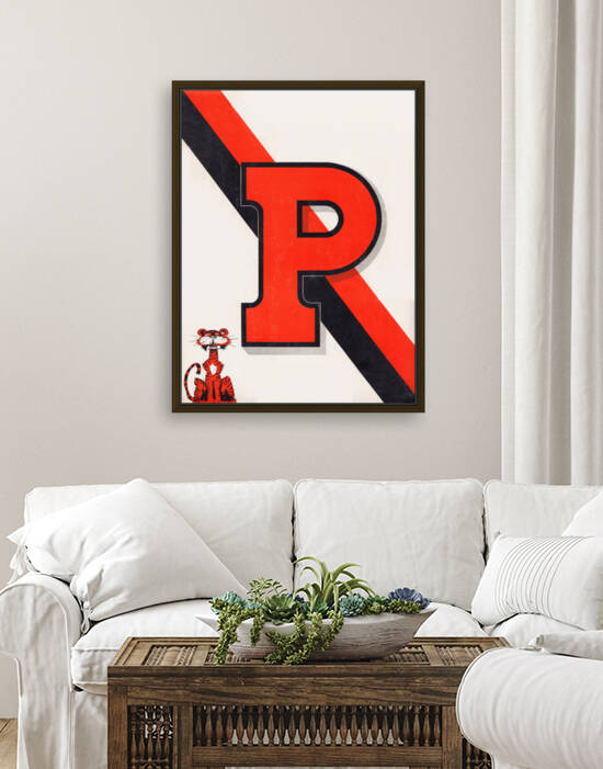 1947 Princeton Tiger Art by Row One Brand