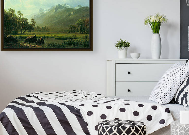 The Sierra near Lake Tahoe California by Bierstadt