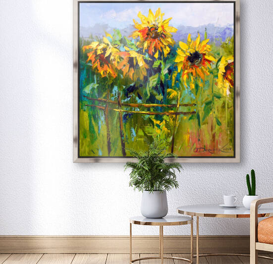Sunflowers and wind by Olha Darchuk 