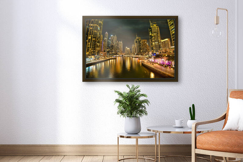 Dubai marina at night  0216 by M Damien Suriel