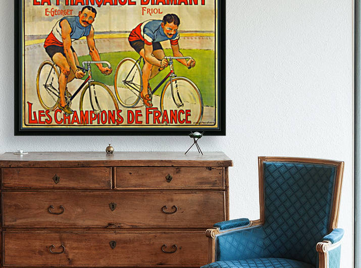 La Francaise Diamant Original Poster by VINTAGE POSTER