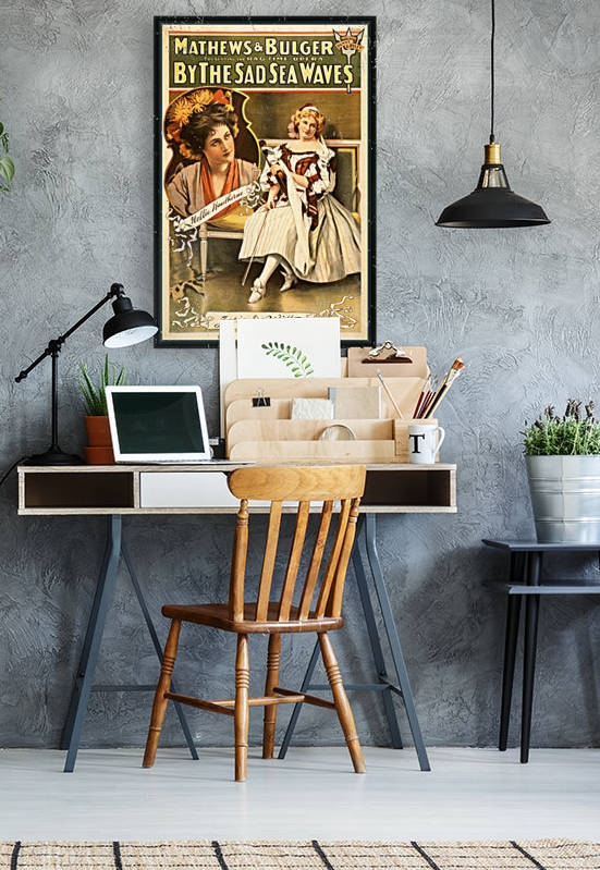 By the sad sea waves, Broadway poster, 1898 by VINTAGE POSTER