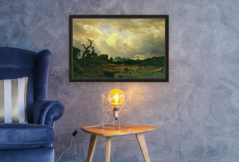 Thunderstorms in the Rocky Mountains by Bierstadt