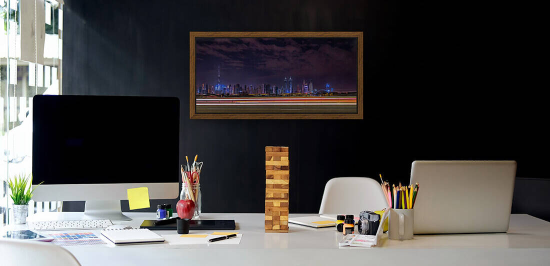 Dubai Panoramic Skyline   by M Damien Suriel