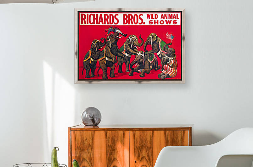 Vintage Poster, Richard Bros - Wild Animal Shows by VINTAGE POSTER