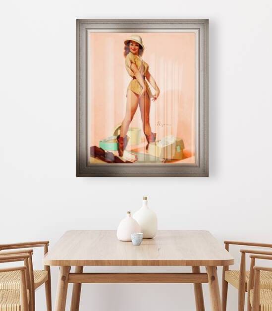Safari Pin-up Girl by Gil Elvgren Pin-up Girl Vintage Art by xzendor7