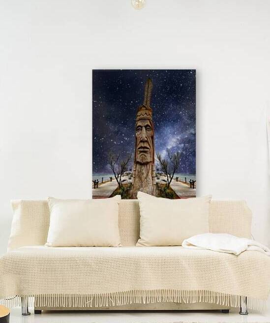 Assateague Indian at the OC Inlet Night Sky by Bill Swartwout Photography