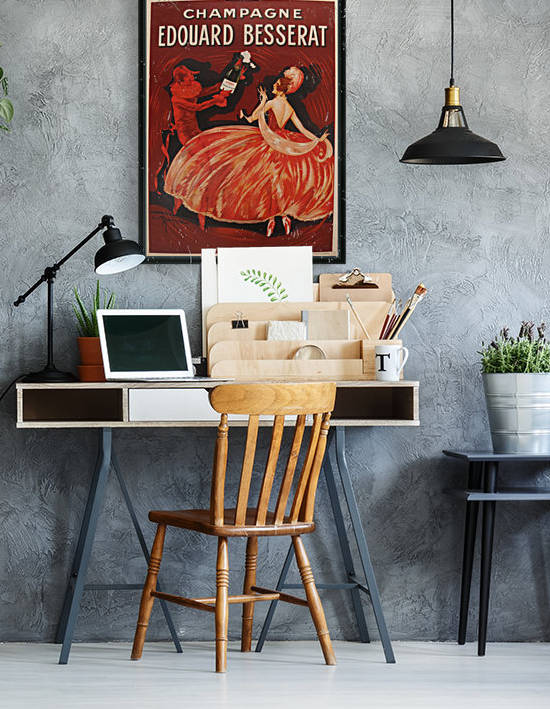 1920 French Vintage Advertising Sign, Champagne Advertising Carton, Red Alcohol Sign by VINTAGE POSTER