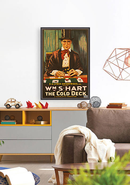 The cold deck gambling card game Classic movie poster vintage by VINTAGE POSTER