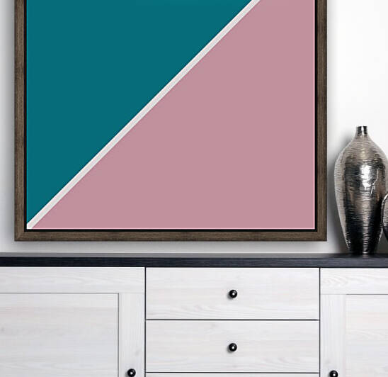 Navy and Mauve Abstract by rizu_designs