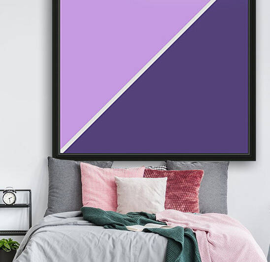 Mauve and Ultra Violet Abstract by rizu_designs
