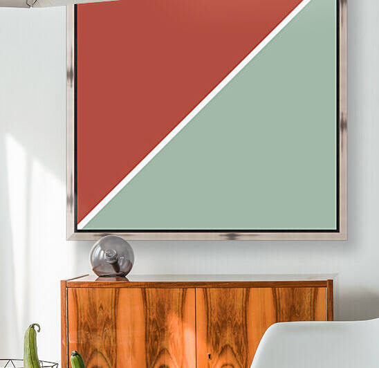 Scarlet and Grey Abstract by rizu_designs