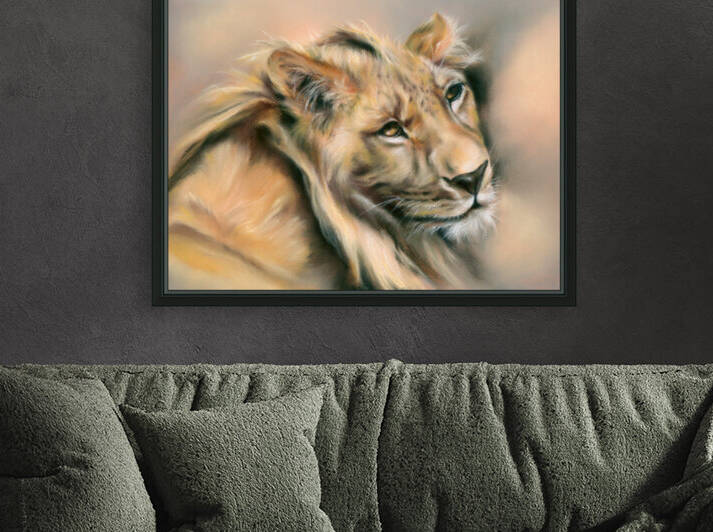 Regal Male Lion at Rest by MM Anderson