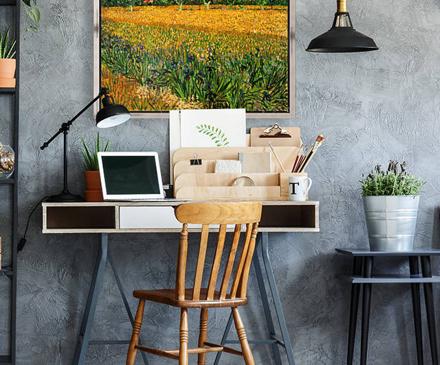 View of Arles with Irises in the Foreground by Van Gogh