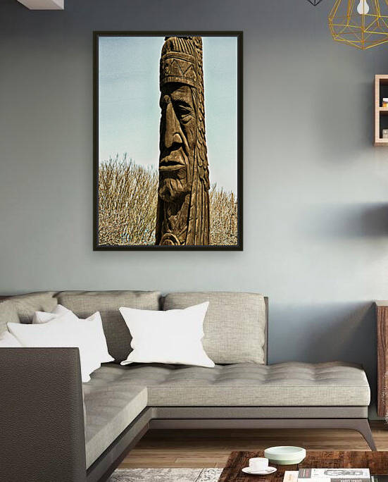 Bethany Beach Totem Chief Little Owl Goldtone by Bill Swartwout Photography