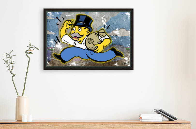 Mr Monopoly Simpson by Kaktus Art