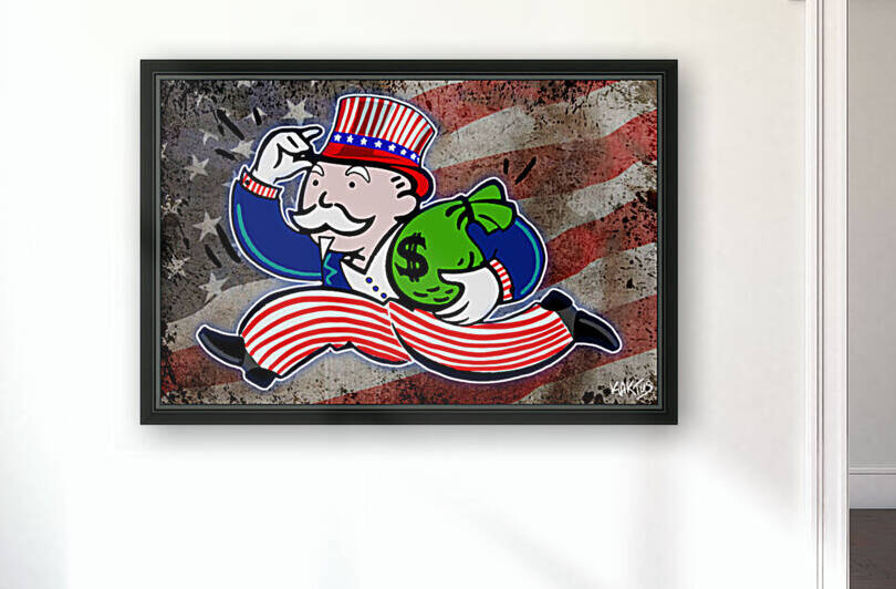 Mr Monopoly America by Kaktus Art