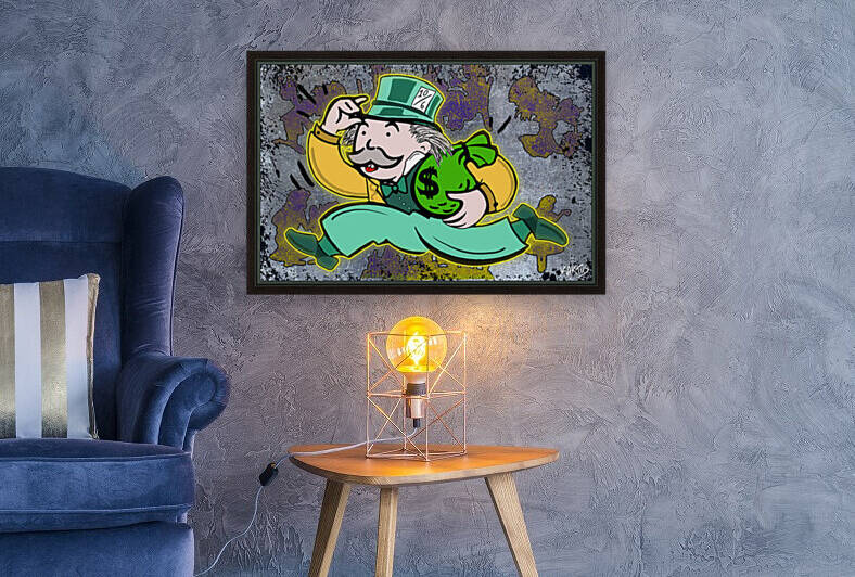 Mr Monopoly Chapelier Fou by Kaktus Art