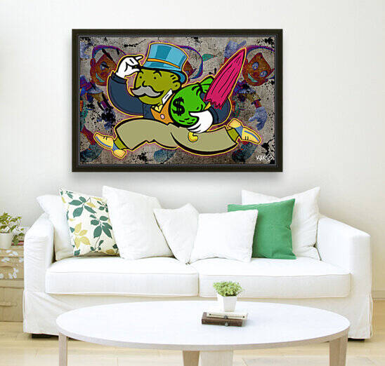 Mr Monopoly  jiminy cricket by Kaktus Art
