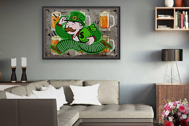 Mr Monopoly  Leprechun by Kaktus Art