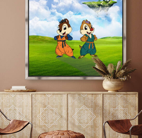 Tik et Tak en Trunks et Goten by Kaktus Art