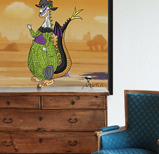 Eliot le Dragon en Cell by Kaktus Art