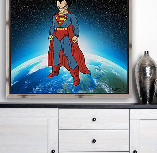 Vegeta en Superman by Kaktus Art