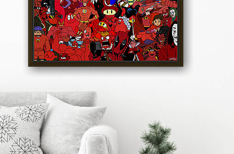 Rassemblement de Personnages  Rouge by Kaktus Art