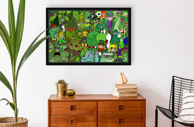 Rassemblement de Personnages  Vert by Kaktus Art