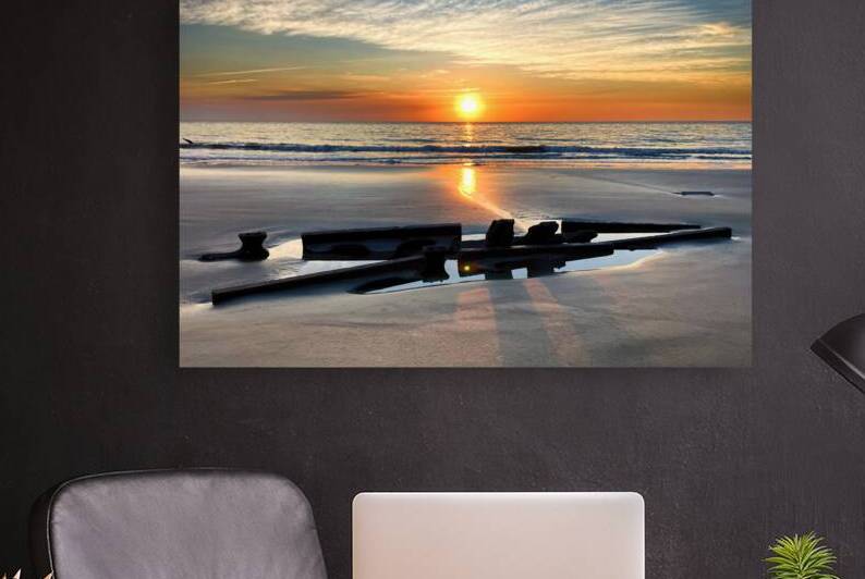 Driftwood Beach Shipwreck Sunrise by Bill Swartwout Photography