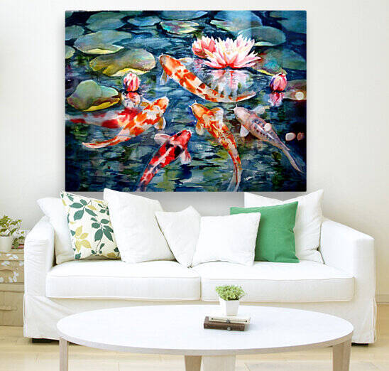 Koi Fish Pond Art Collection