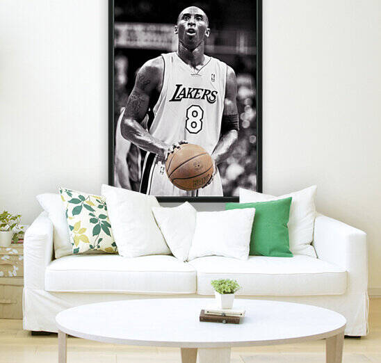 Kobe Bryant Free Throw Art  by Row One Brand