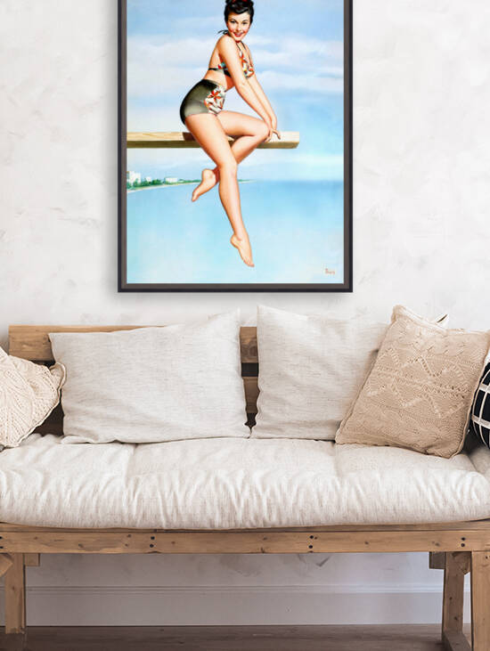 Girl on Jumping Board by vintagesupreme