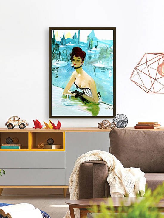 Woman on the pool by vintagesupreme