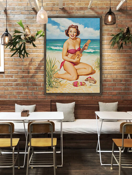 Music Player on the Beach by vintagesupreme