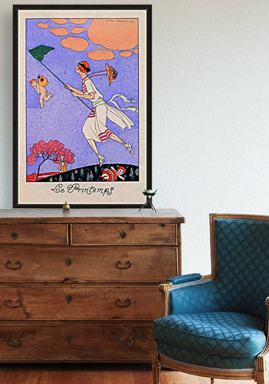 Le Printemps 1919 original vintage poster by VINTAGE POSTER