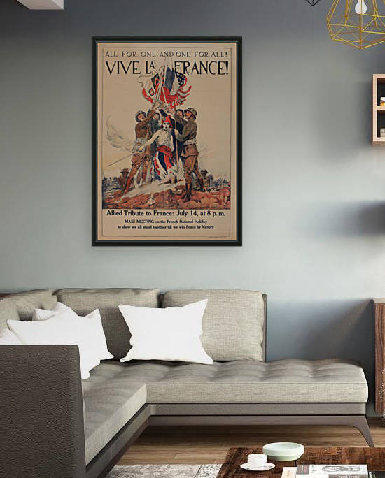 Vive La France Original Vintage Poster by VINTAGE POSTER