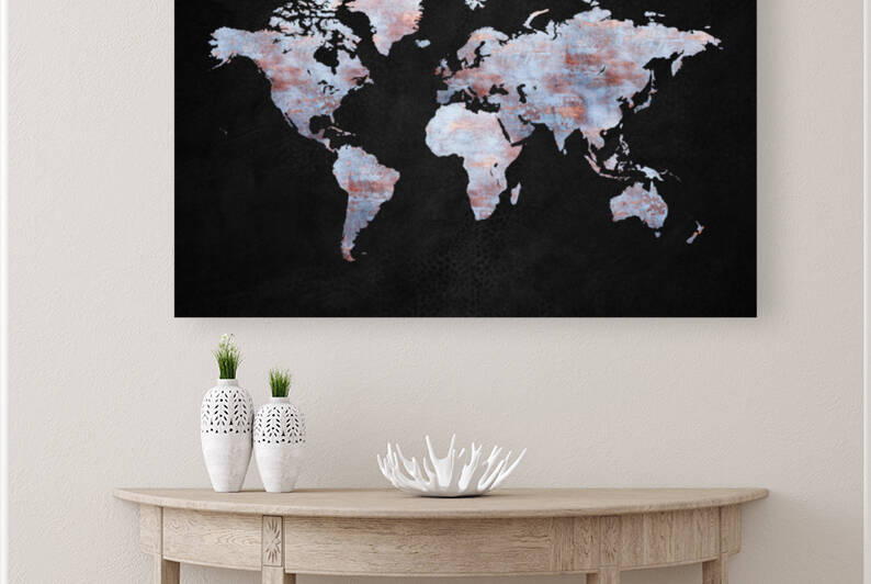 Artistic World Map XII by ARTenyo art