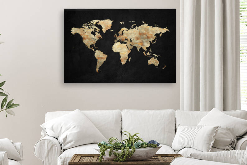 Artistic World Map XIII by ARTenyo art