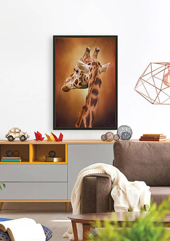Rising Above - Giraffe Art by Jordan Blackstone
