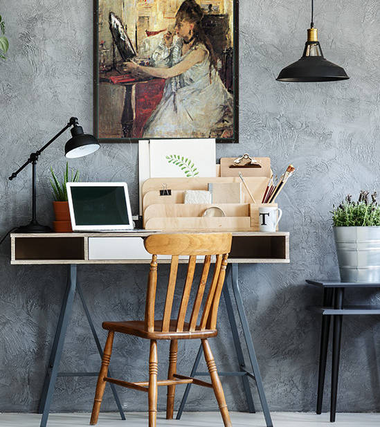 Young woman powdering her face by Morisot