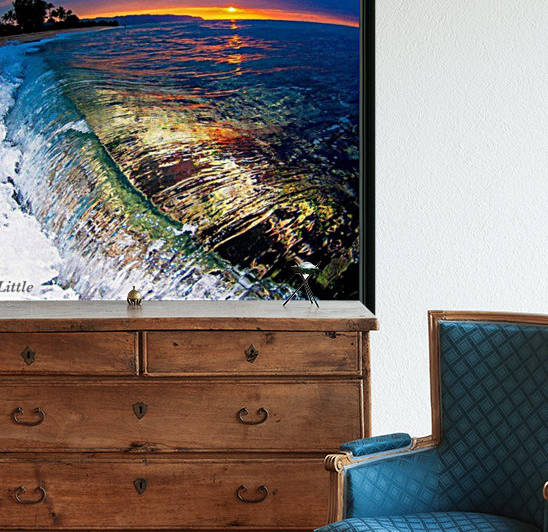 Waves at sunset by MonicaVee