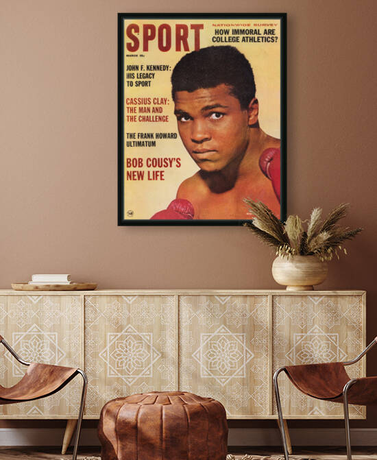1964 Sport Magazine Muhammad Ali Cover by Row One Brand