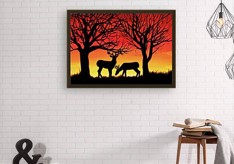 Grazing Deer by Art by Alison Newth