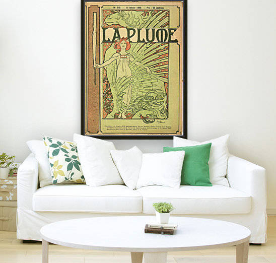 La Plume by Alphonse Mucha by VINTAGE POSTER