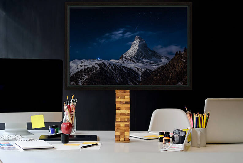 Full moon at Matterhorn by 1x