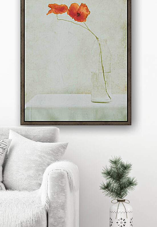 Two Poppies in a Bottle by 1x